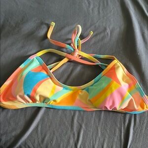 Wild Fable Yellow and Pink Bikini  Top